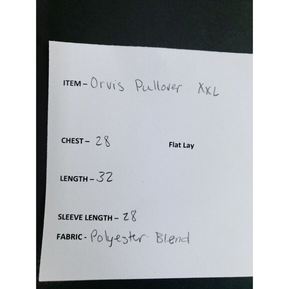 Orvis Half Zip Sherpa Lined Pullover Men's Size XXL Gray - Picture 7 of 7